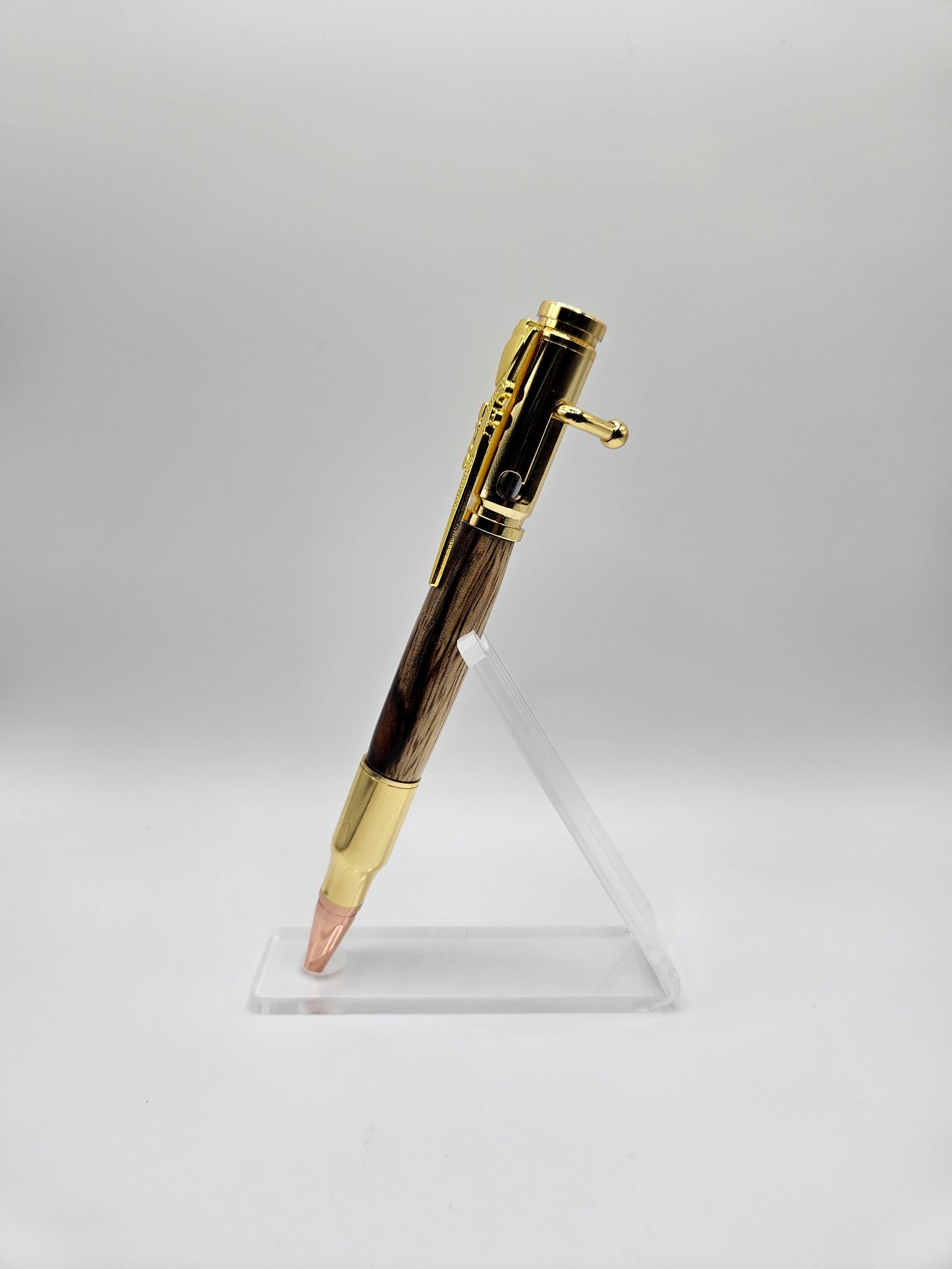 Black limba bolt action pen