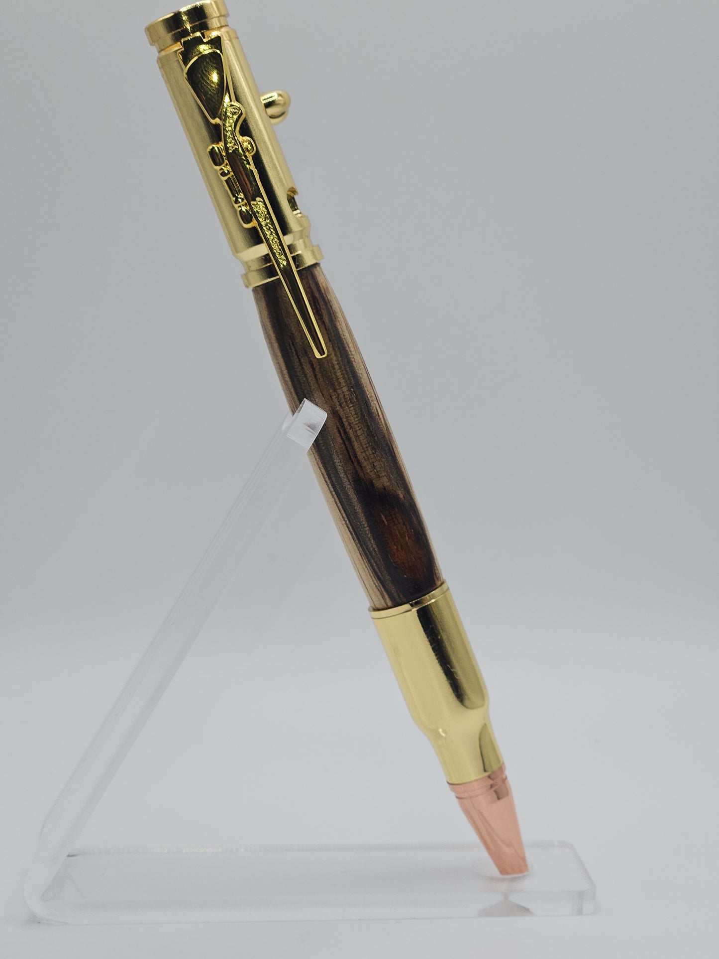 Black limba bolt action pen