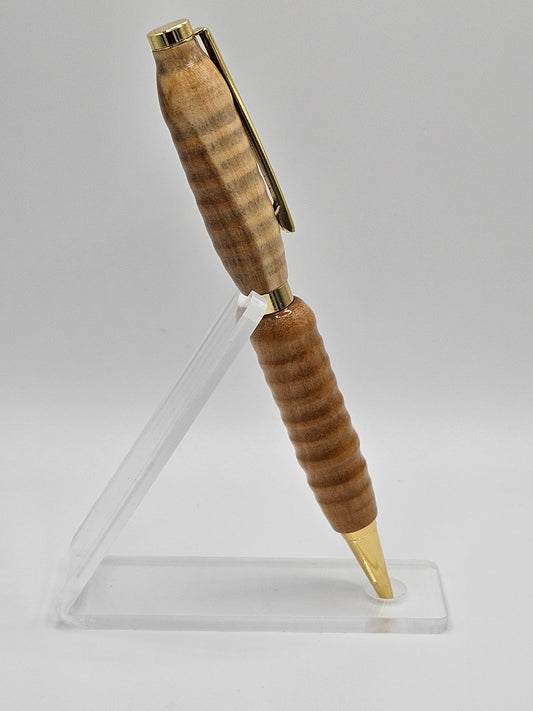 Olivewood pen rustic wavy style