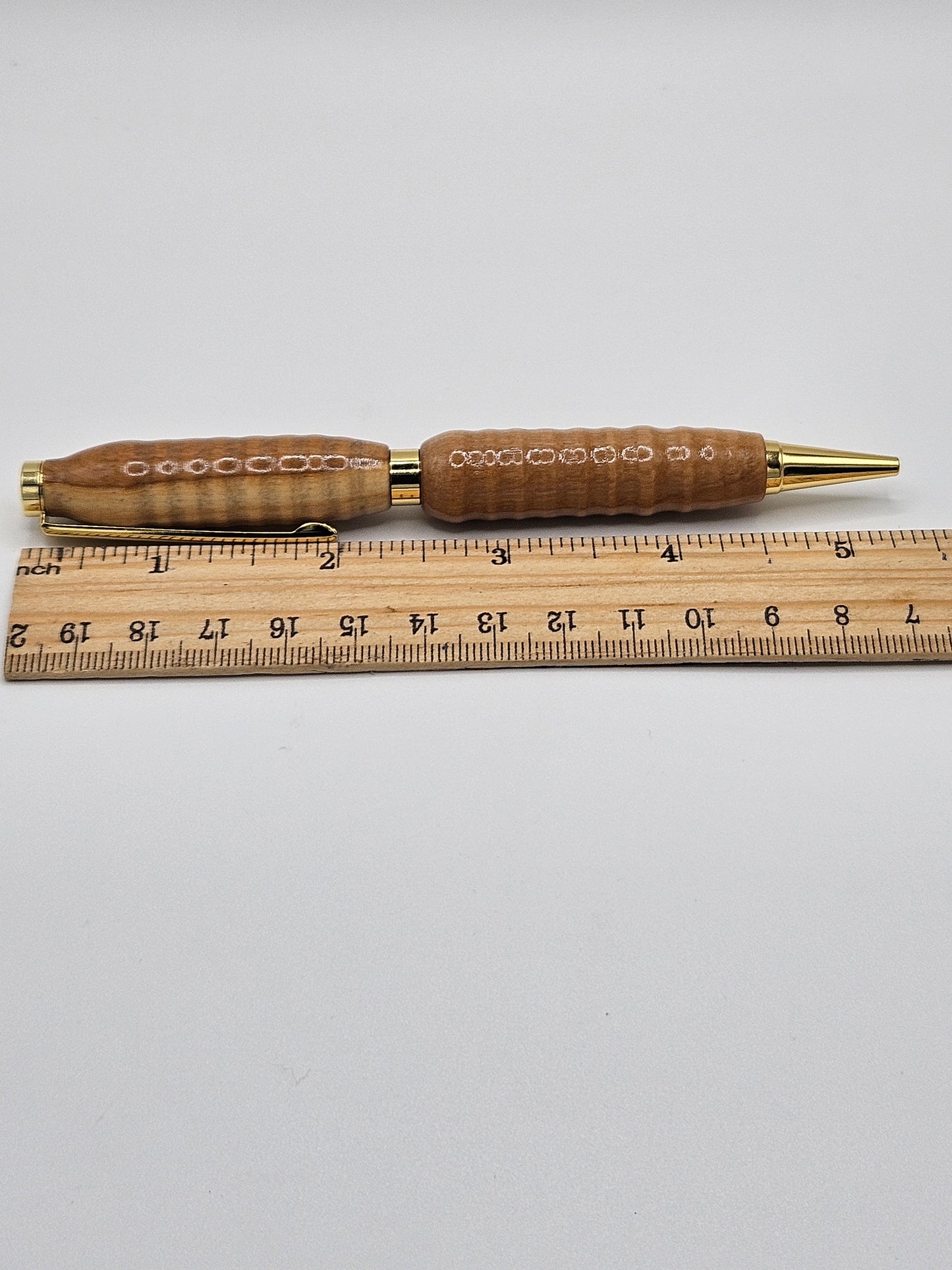 Olivewood pen rustic wavy style